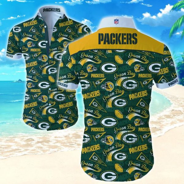 Green Bay Packers Hawaiian Shirt Summer Button Up