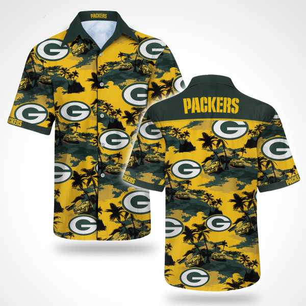 Green Bay Packers Hawaiian Shirt Summer Button Up