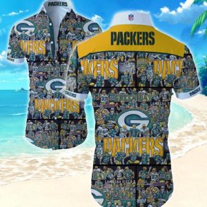 Green Bay Packers Hawaiian Shirt Summer Button Up