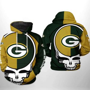 Green Bay Packers NFL Grateful Dead 3D Printed Hoodie/Zipper Hoodie