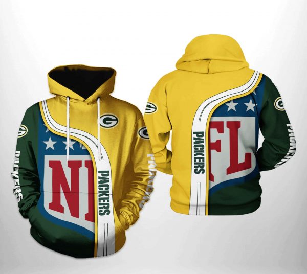 Green Bay Packers NFL Team 3D Printed Hoodie/Zipper Hoodie