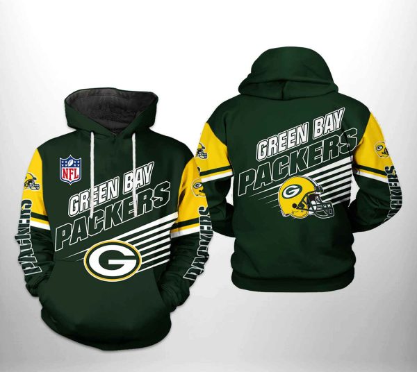 Green Bay Packers NFL Team 3D Printed Hoodie/Zipper Hoodie