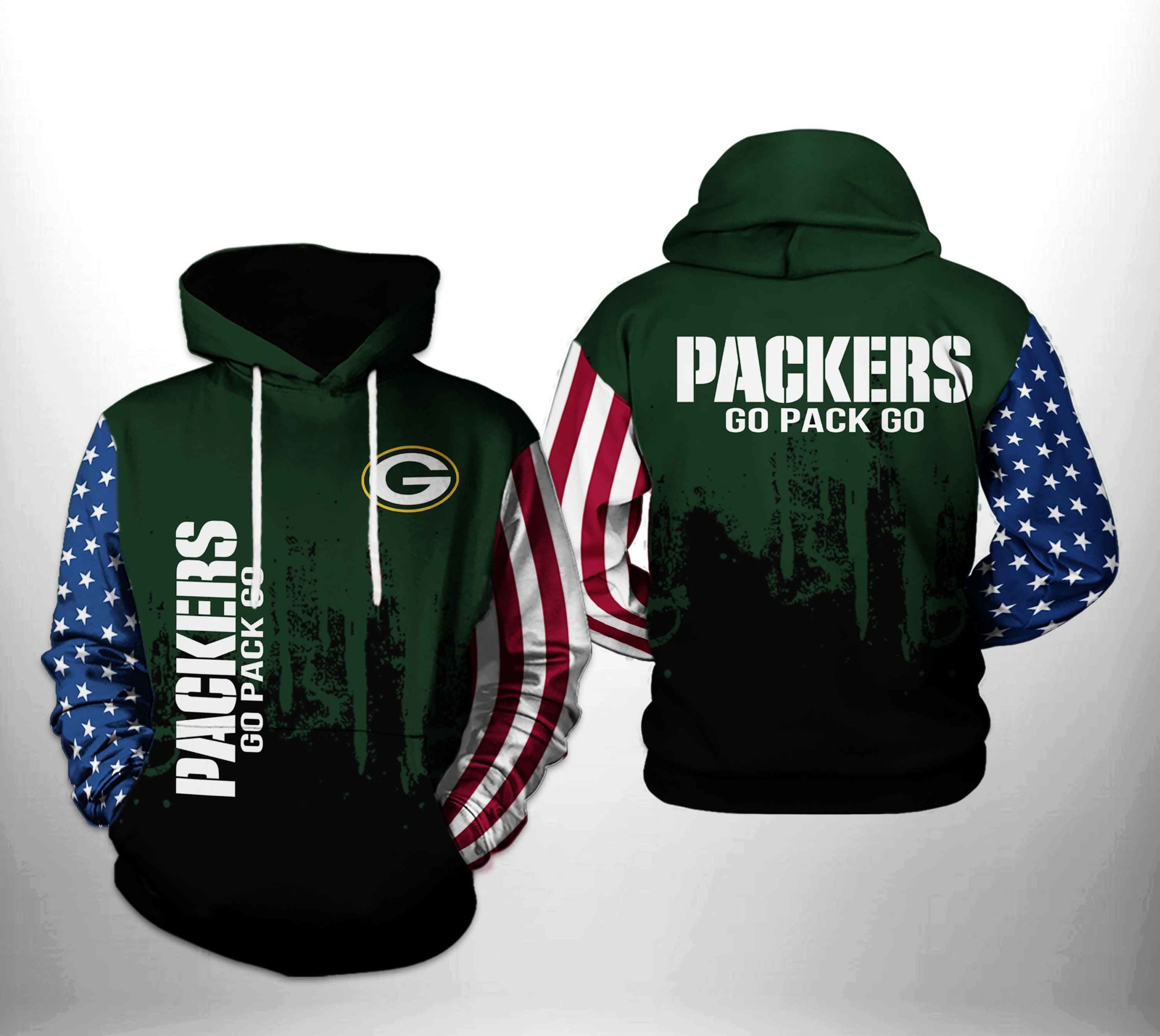 Green Bay Packers NFL Team US 3D Printed Hoodie/Zipper Hoodie Green Bay Packers NFL Team US 3D Printed Hoodie/Zipper Hoodie