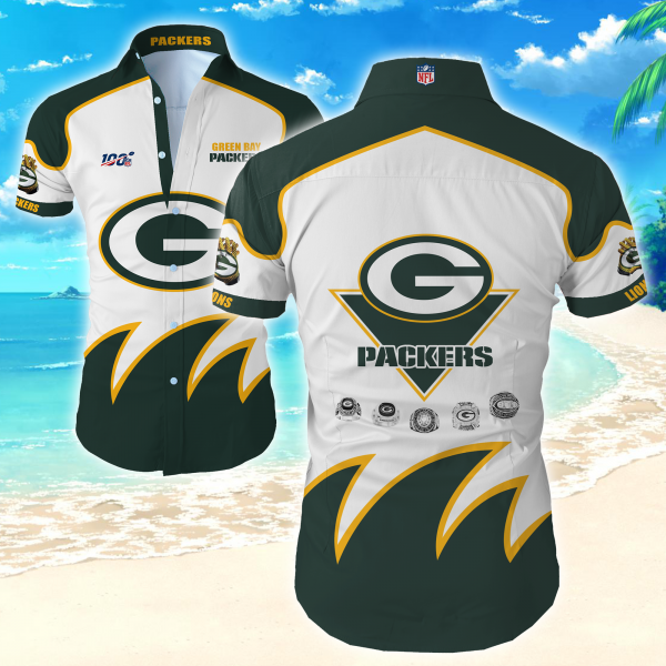 Green Bay Packers Nfl Hawaiian Shirt Summer Button Up