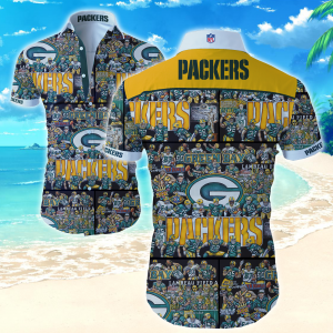 Green Bay Packers Nfl Hawaiian Shirt Summer Button Up