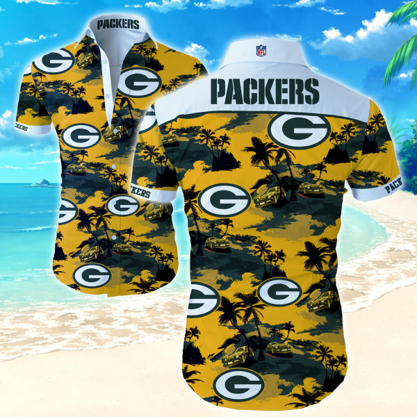 Green Bay Packers Nfl Hawaiian Shirt Summer Button Up