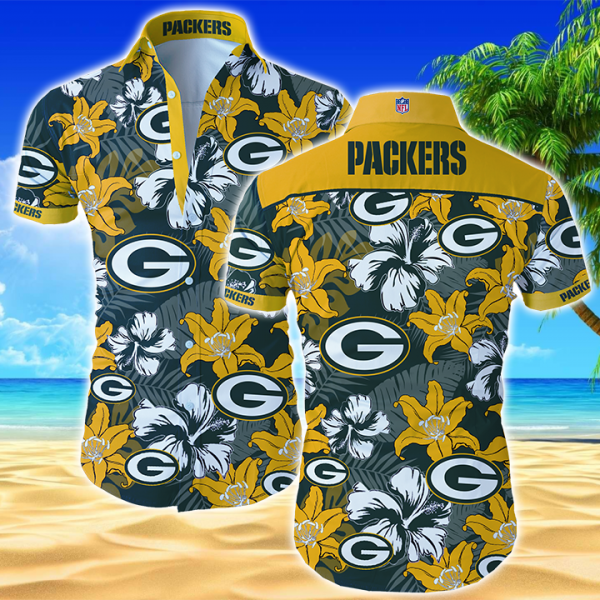 Green Bay Packers Nfl Hawaiian Shirt Summer Button Up