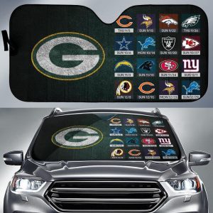 Green Bay Packers Schedule 2019 Car Auto Sun Shade