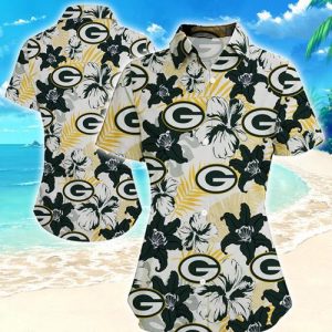 Green Bay Packers Women Hawaiian Shirt Summer Button Up