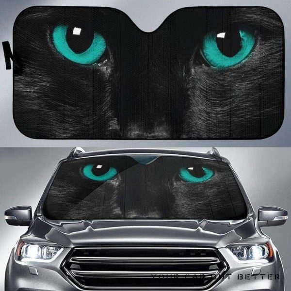 Green Cat Eyes Car Auto Sun Shade