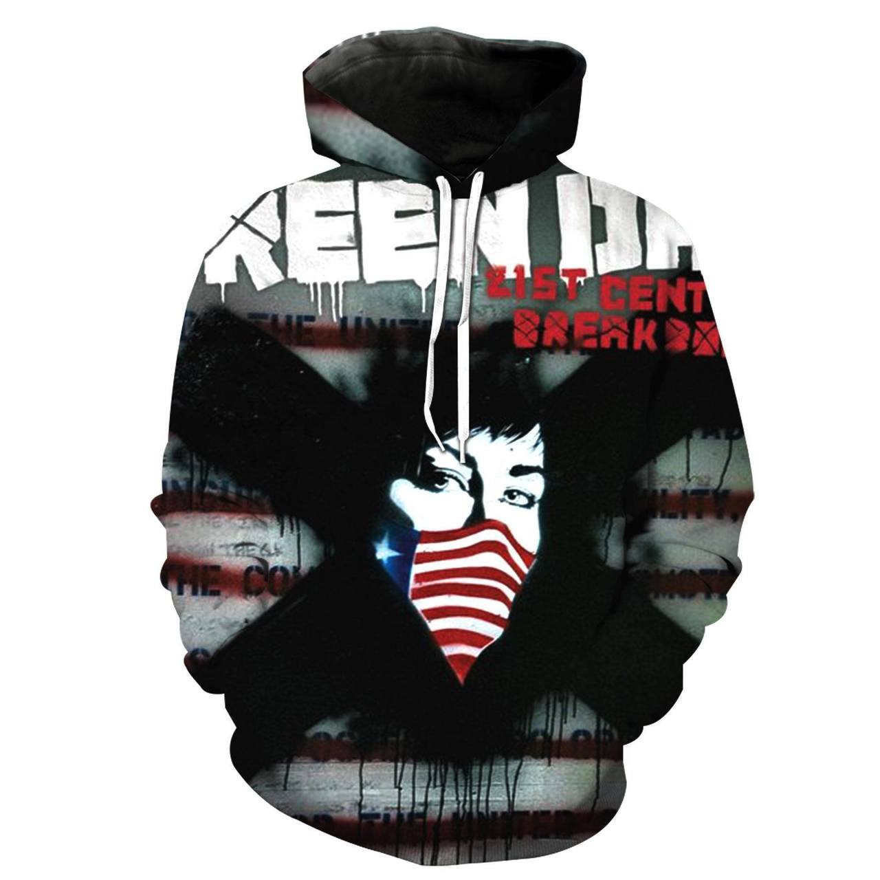 Green Day Band 3D Printed Hoodie/Zipper Hoodie Green Day Band 3D Printed Hoodie/Zipper Hoodie