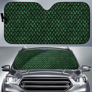 Green Dragon Scales Car Auto Sun Shade