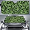 Green Hop Pattern Car Auto Sun Shade