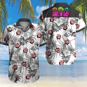 Greenday Hawaiian Shirt Summer Button Up