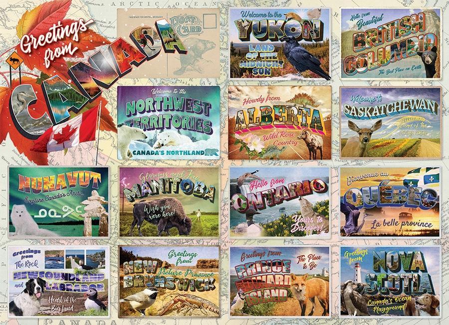 Greeting From Canada Jigsaw Puzzle Set Greeting From Canada Jigsaw Puzzle Set