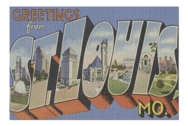 Greetings From St. Louis Jigsaw Puzzle Set
