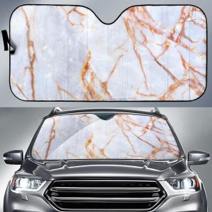 Grey Bronze Marble Car Auto Sun Shade
