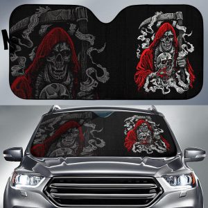 Grim Pearber Skulls Car Auto Sun Shade