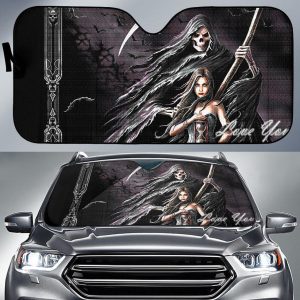 Grim Pearber With Girls Car Auto Sun Shade