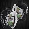 Groot Fox Baby Yoda 3D Printed Hoodie/Zipper Hoodie