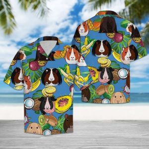 Guinea Pig Love Fruit Hawaiian Shirt Summer Button Up