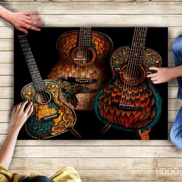 Guitar Color Jigsaw Puzzle Set