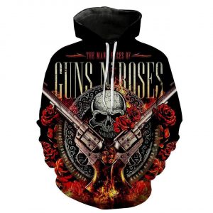 GunsNRoses 3D Printed Hoodie/Zipper Hoodie