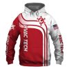 HVAC Tech Red US Flag 3D Printed Hoodie/Zipper Hoodie