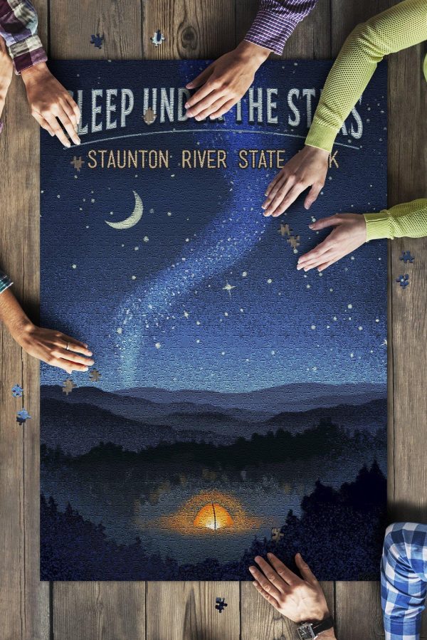 Halifax County, Virginia Staunton River State Park Sleep Under The Stars Jigsaw Puzzle Set