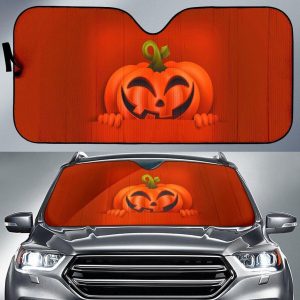Halloween Pumpkin Car Auto Sun Shade