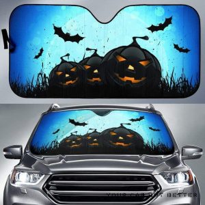 Halloween Pumpkin S Car Auto Sun Shade