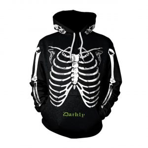 Halloween Skeleton Print 3D Printed Hoodie/Zipper Hoodie