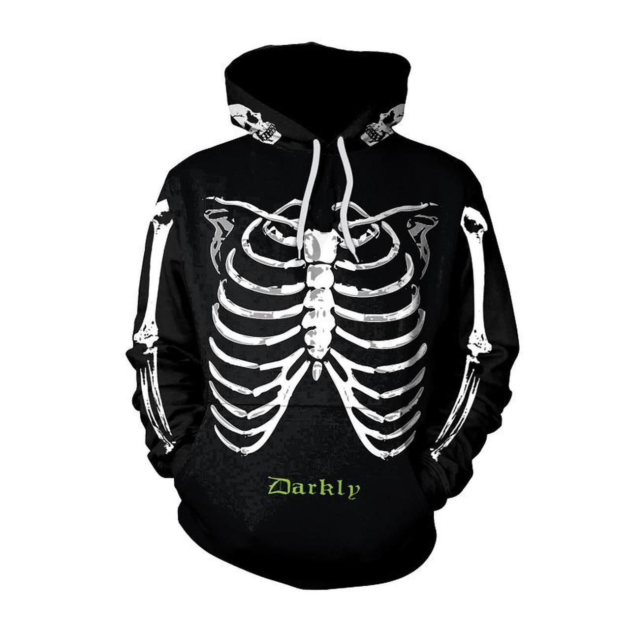 Halloween Skeleton Print 3D Printed Hoodie/Zipper Hoodie Halloween Skeleton Print 3D Printed Hoodie/Zipper Hoodie