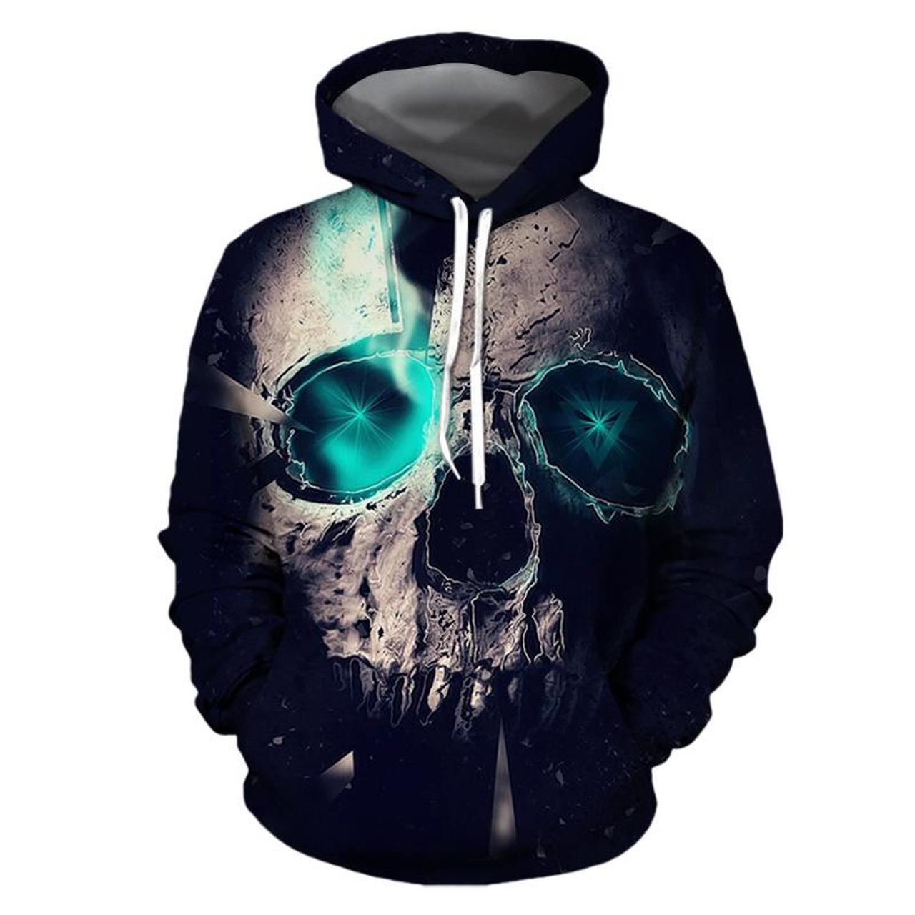 Halloween Skull 3D Printed Hoodie/Zipper Hoodie Halloween Skull 3D Printed Hoodie/Zipper Hoodie