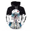 Halloween Skull And Skeleton 3D Printed Hoodie/Zipper Hoodie