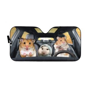Hamsters Family Car Auto Sun Shade