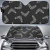 Hand Drawn Boomerang Australian Aboriginal Ornament Car Auto Sun Shade
