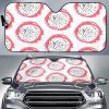 Hand Drawn Dragon Fruit Car Auto Sun Shade