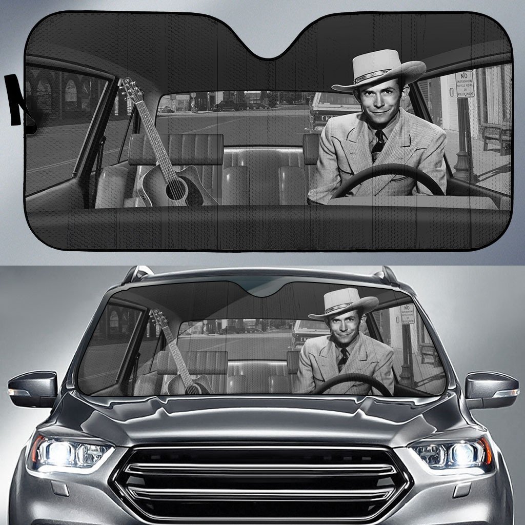 Hank Williams Car Auto Sun Shade Hank Williams Car Auto Sun Shade