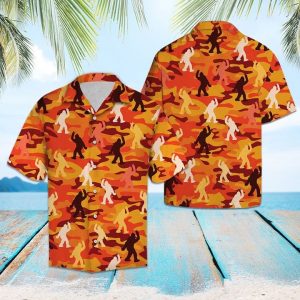 Happy Bigfoot Cam Hawaiian Shirt Summer Button Up