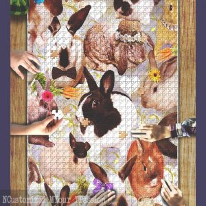 Happy Bunnies Jigsaw Puzzle Set