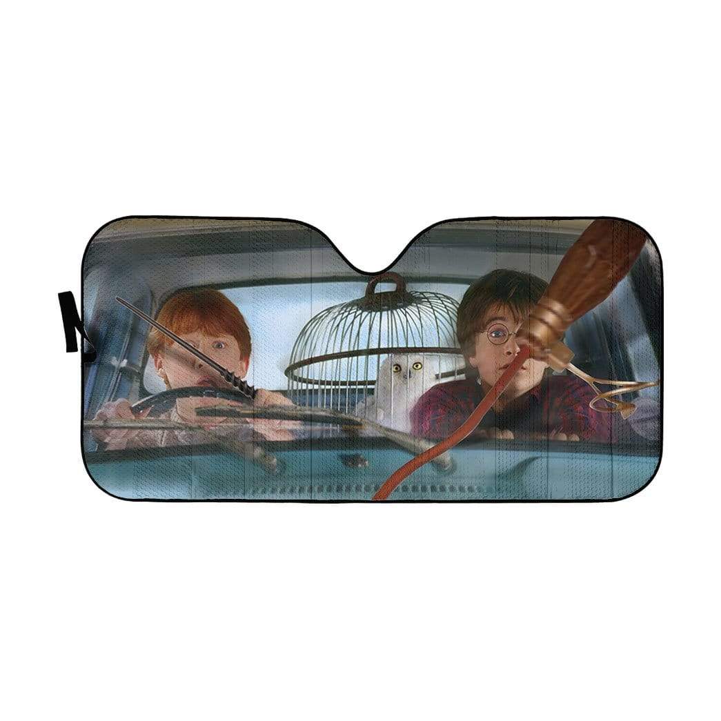 Harry And Ron Driver Car Auto Sun Shade Harry And Ron Driver Car Auto Sun Shade