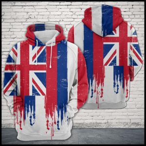 Hawaii Flag 3D Printed Hoodie/Zipper Hoodie