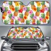 Hawaii Hibiscus Pineapple Car Auto Sun Shade