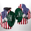 Hawaii Rainbow Warriors NCAA US FLag 3D Printed Hoodie/Zipper Hoodie