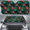 Hawaiian Tropical Flowers Car Auto Sun Shade