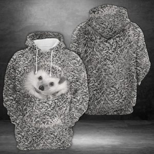 Hedgehog 3D Printed Hoodie/Zipper Hoodie