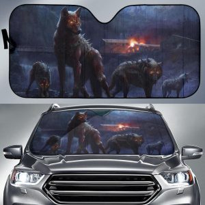 Hell Wolf Car Auto Sun Shade