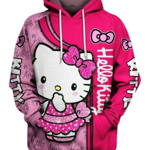 Hello Kitty 3D Printed Hoodie/Zipper Hoodie