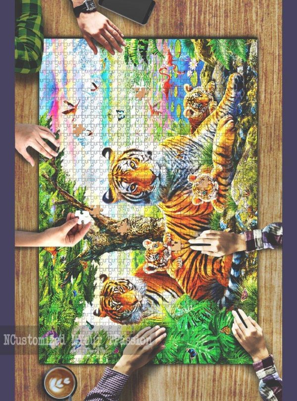 Hidden Tigers Jigsaw Puzzle Set